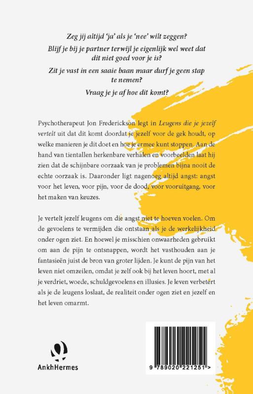 Leugens die je jezelf vertelt achterkant