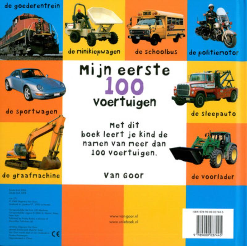 Mijn eerste 100  -   Mijn eerste 100 voertuigen achterkant