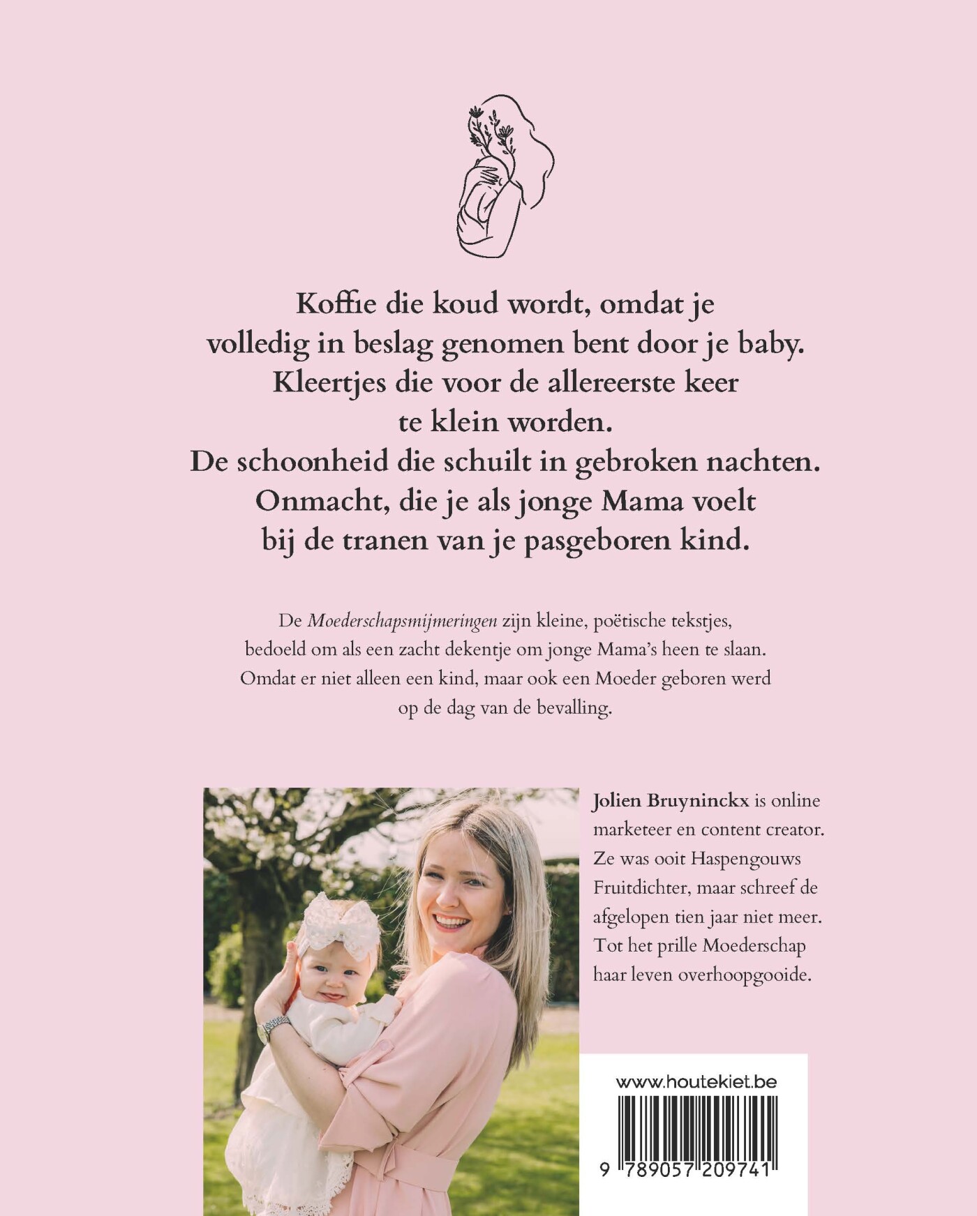 Moederschapsmijmeringen achterkant