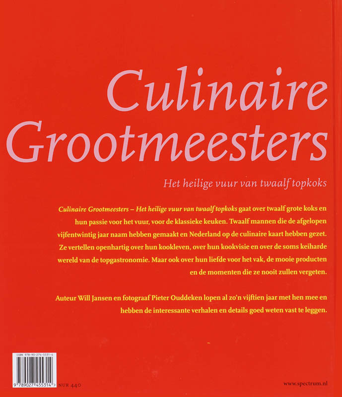 Culinaire Grootmeesters achterkant