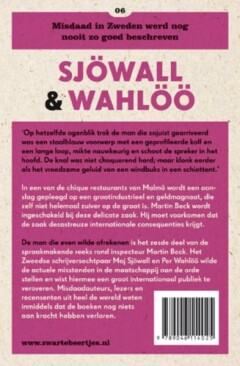 De man die even wilde afrekenen / Sjöwall & Wahlöö achterkant