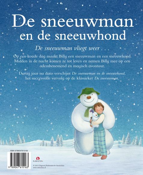 De sneeuwman en de sneeuwhond achterkant