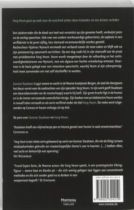 Het uur van de wolf / Varg Veum / 5 achterkant