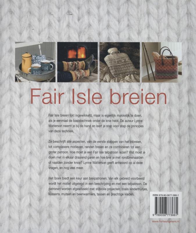 Fair Isle breien achterkant