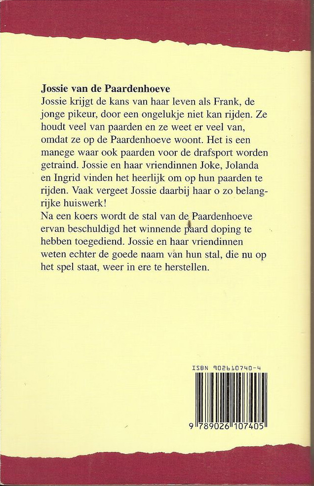 Jossie van de Paardenhoeve / Fontein jeugd populair achterkant