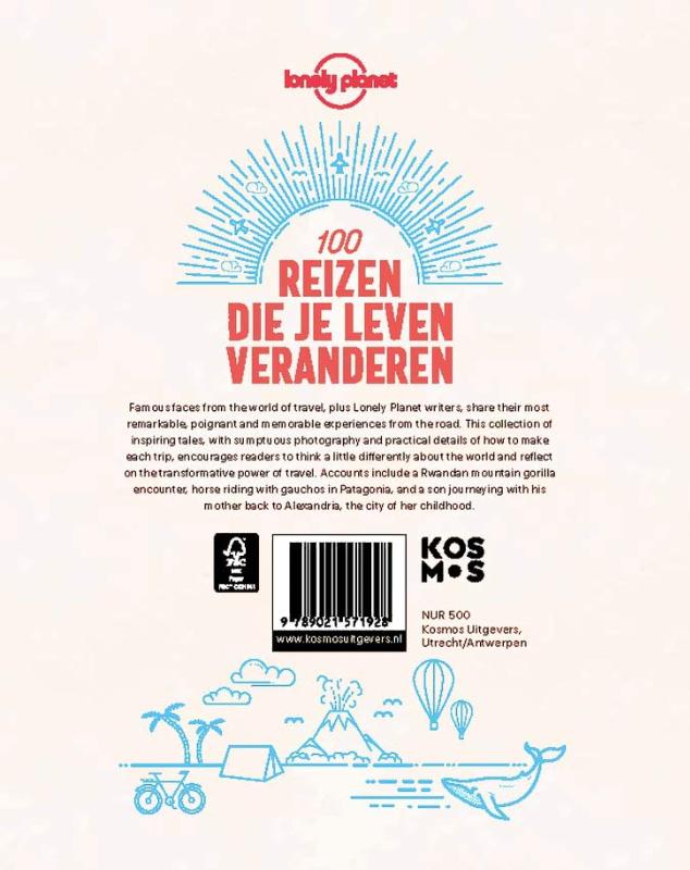 100 reizen die je leven veranderen / Lonely Planet achterkant