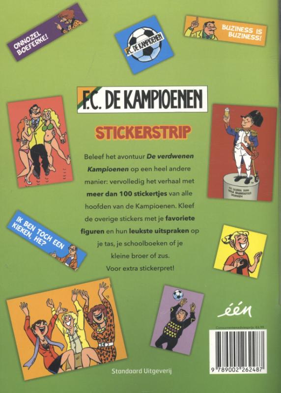 De verdwenen kampioenen / F.C. De Kampioenen achterkant