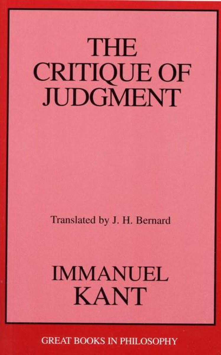 The Critique of Judgment