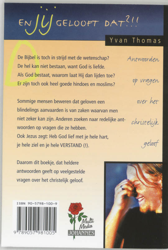 En JIJ gelooft dat ?!! achterkant