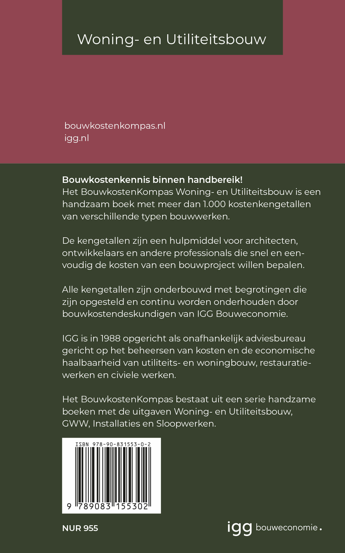 Bouwkostenkompas Woning- en Utiliteitsbouw / 2022 / Bouwkostenkompas achterkant