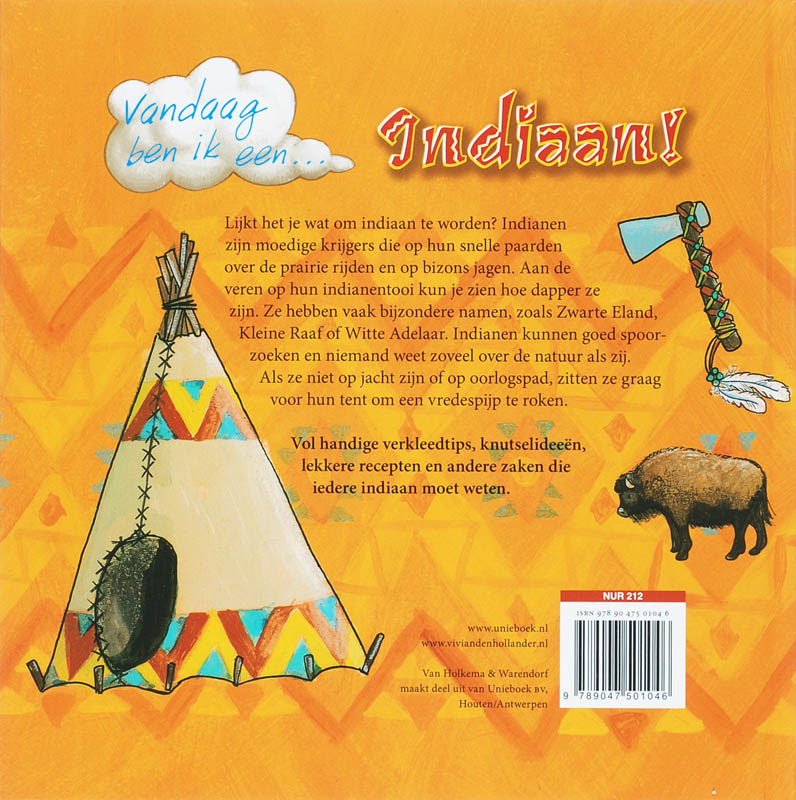 Vandaag Ben Ik Een. Indiaan! achterkant