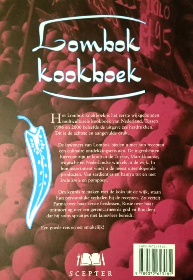 Lombok kookboek achterkant