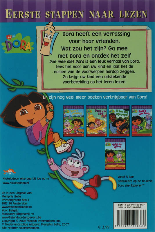 Dora Doe Mee Met Dora achterkant