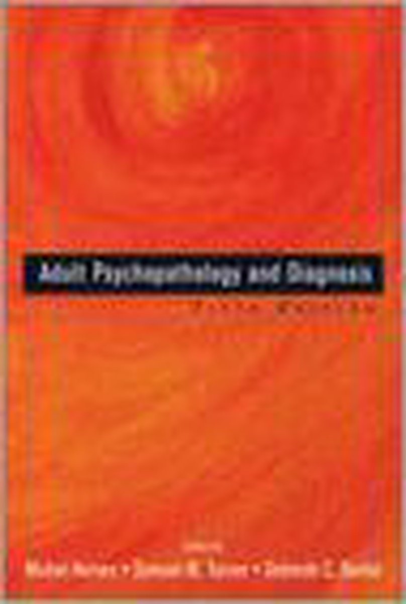 Adult Psychopathology and Diagnosis