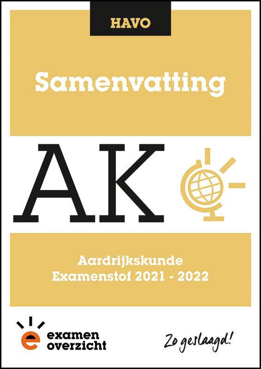 boekenbalie_9789493190788_cover ExamenOverzicht - Samenvatting Aardrijkskunde HAVO
