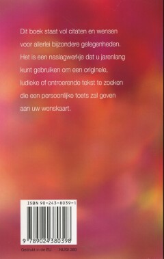 Mooie en originele wensen voor elke gelegenheid achterkant