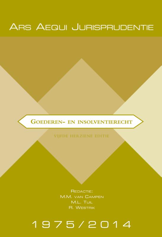 boekenbalie_9789069165608_cover Jurisprudentie Goederen- & insolventierecht 1975-2014 / Ars Aequi Jurisprudentie