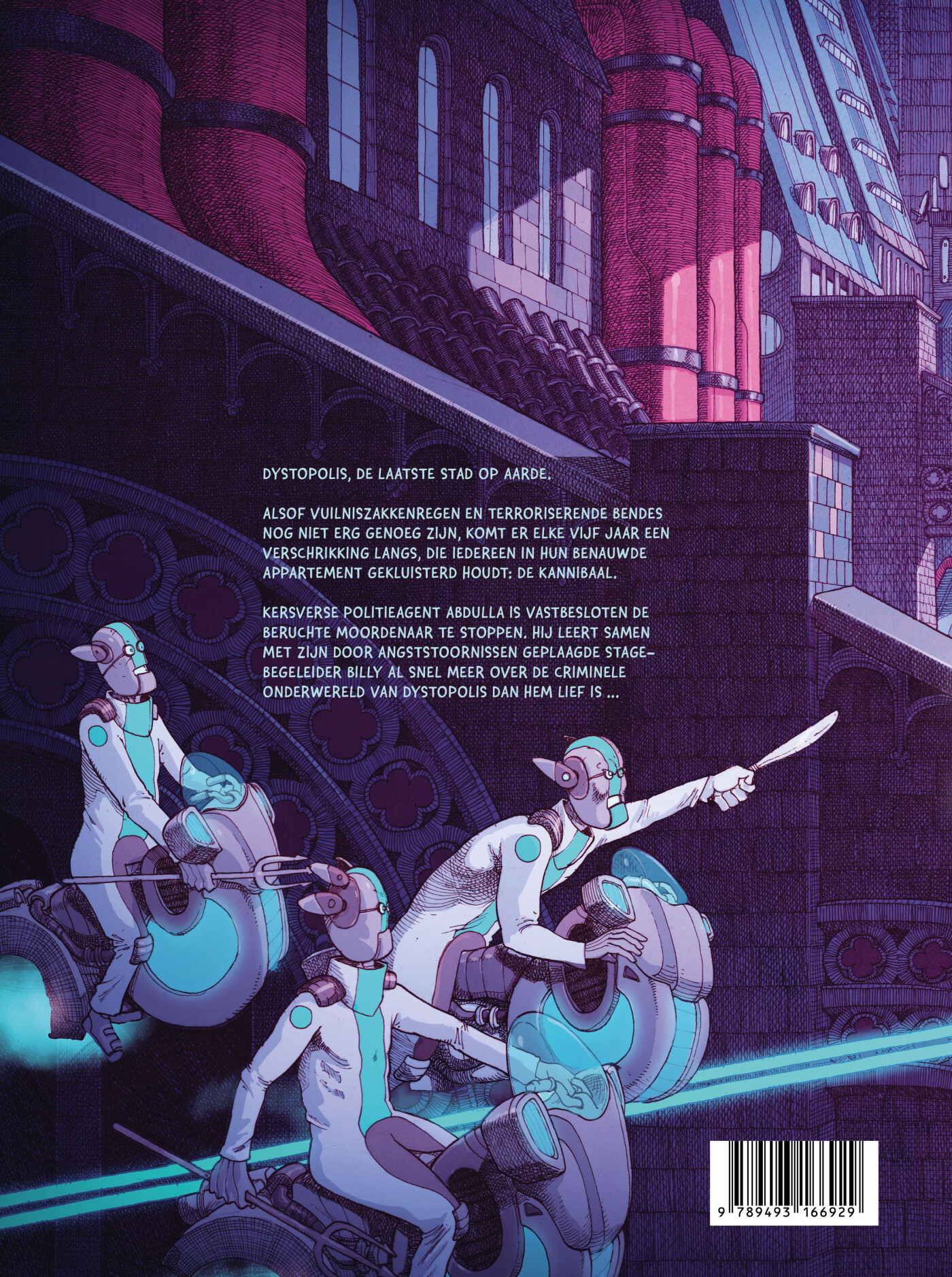 Dystopolis achterkant
