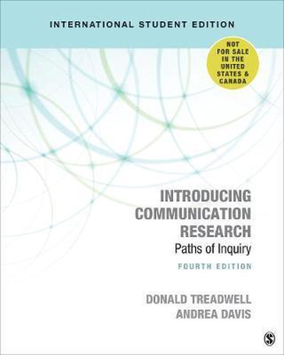 Donald Treadwell Introducing Communication Research - International Student Edition