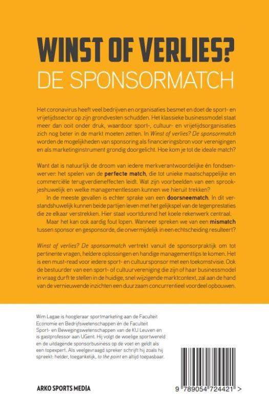 Winst of verlies? De sponsormatch achterkant