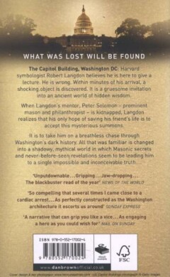 The Lost Symbol / Robert Langdon / 3 achterkant