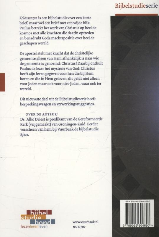 Kolossenzen / Bijbelstudieserie Kolossenzen / Bijbelstudieserie achterkant