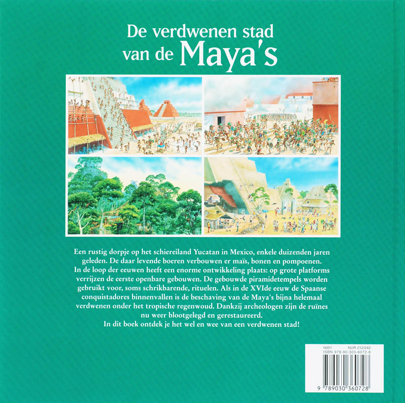 Reis Door De Tijd  De Verdwenen Stad Van De Mayas achterkant