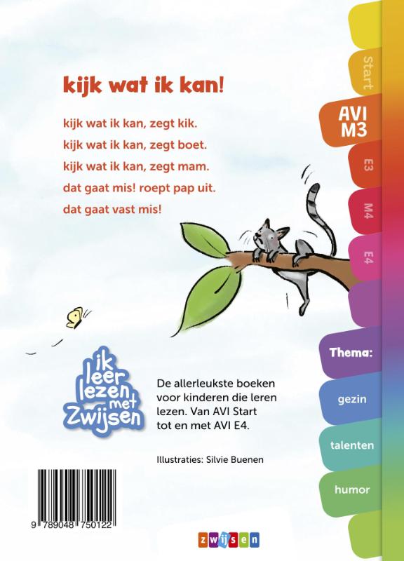 kijk wat ik kan! / Ik leer lezen met Zwijsen achterkant