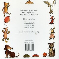 Max en het potje / Gottmer-prentenboek achterkant