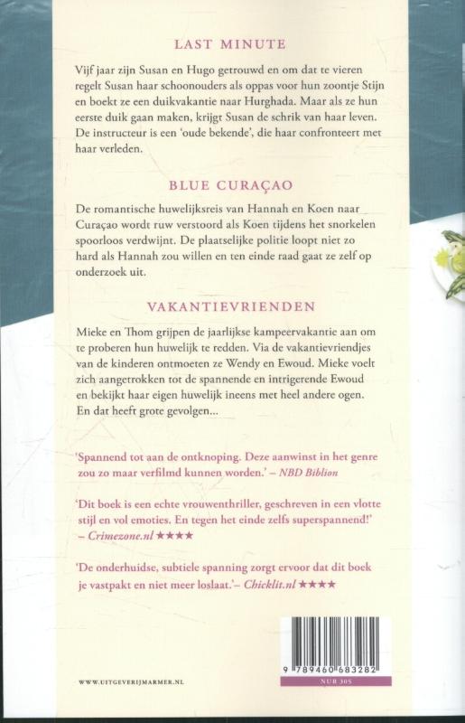 Last Minute, Blue Curacao & Vakantievrienden achterkant