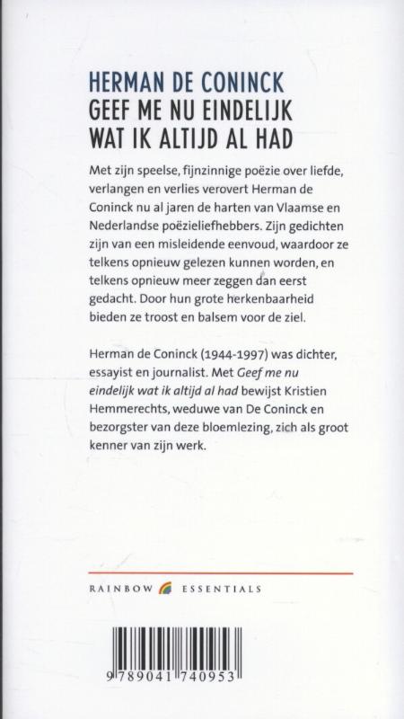 Rainbow essentials 87 -   Geef me nu eindelijk wat ik altijd al had achterkant
