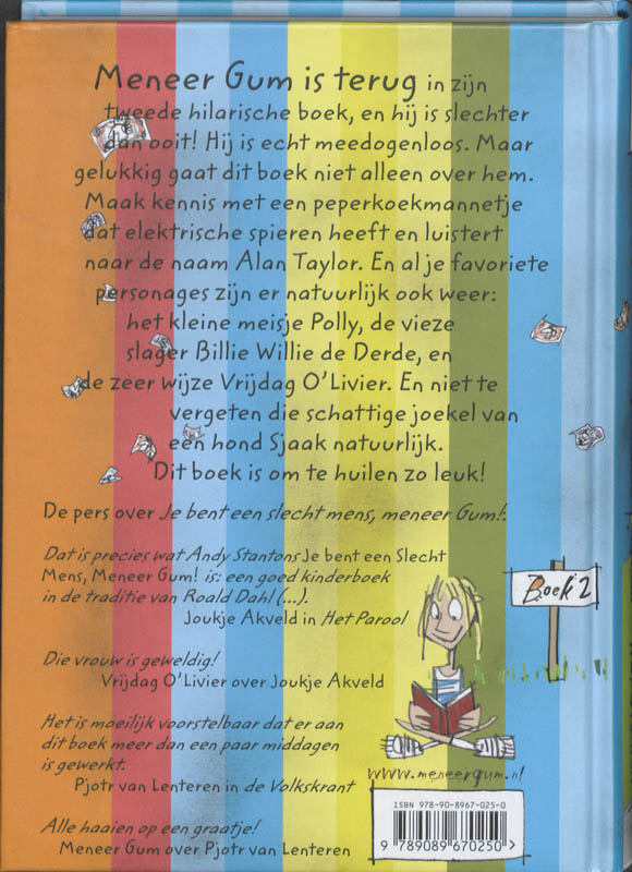 Meneer Gum en de Peperkoeken Biljonair / Verhalen uit Braaxsel-Binnen / 2 Meneer Gum en de Peperkoeken Biljonair / Verhalen uit Braaxsel-Binnen / 2 achterkant