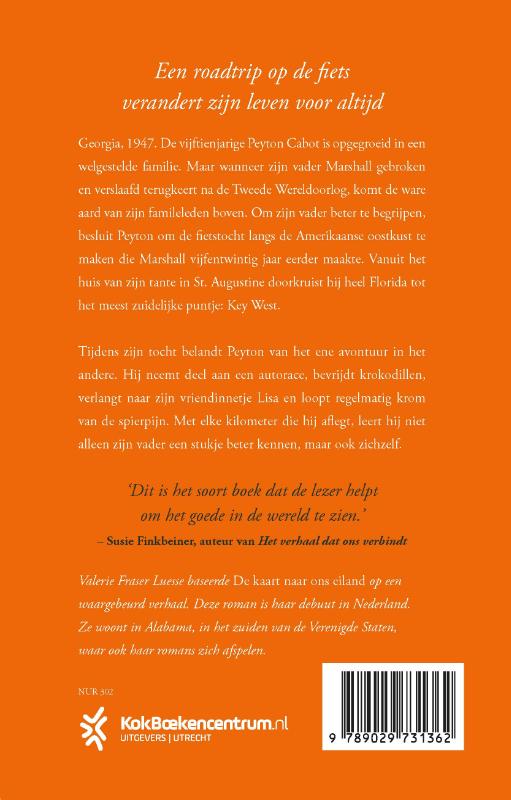 De kaart naar ons eiland achterkant