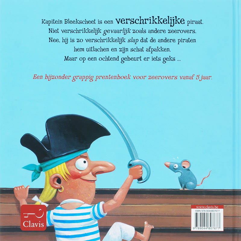 Kapitein Bleekscheet achterkant