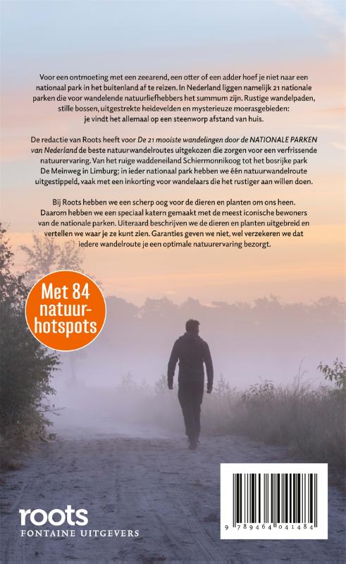 Roots Wandelgids 6 - De 21 mooiste wandelingen door de nationale parken van Nederland achterkant