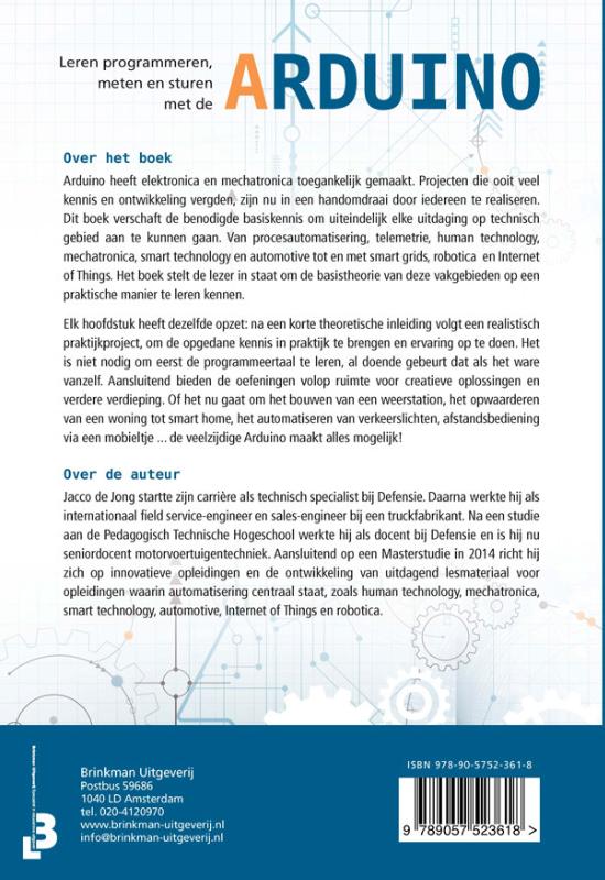 Leren programmeren, meten en sturen met de Arduino achterkant