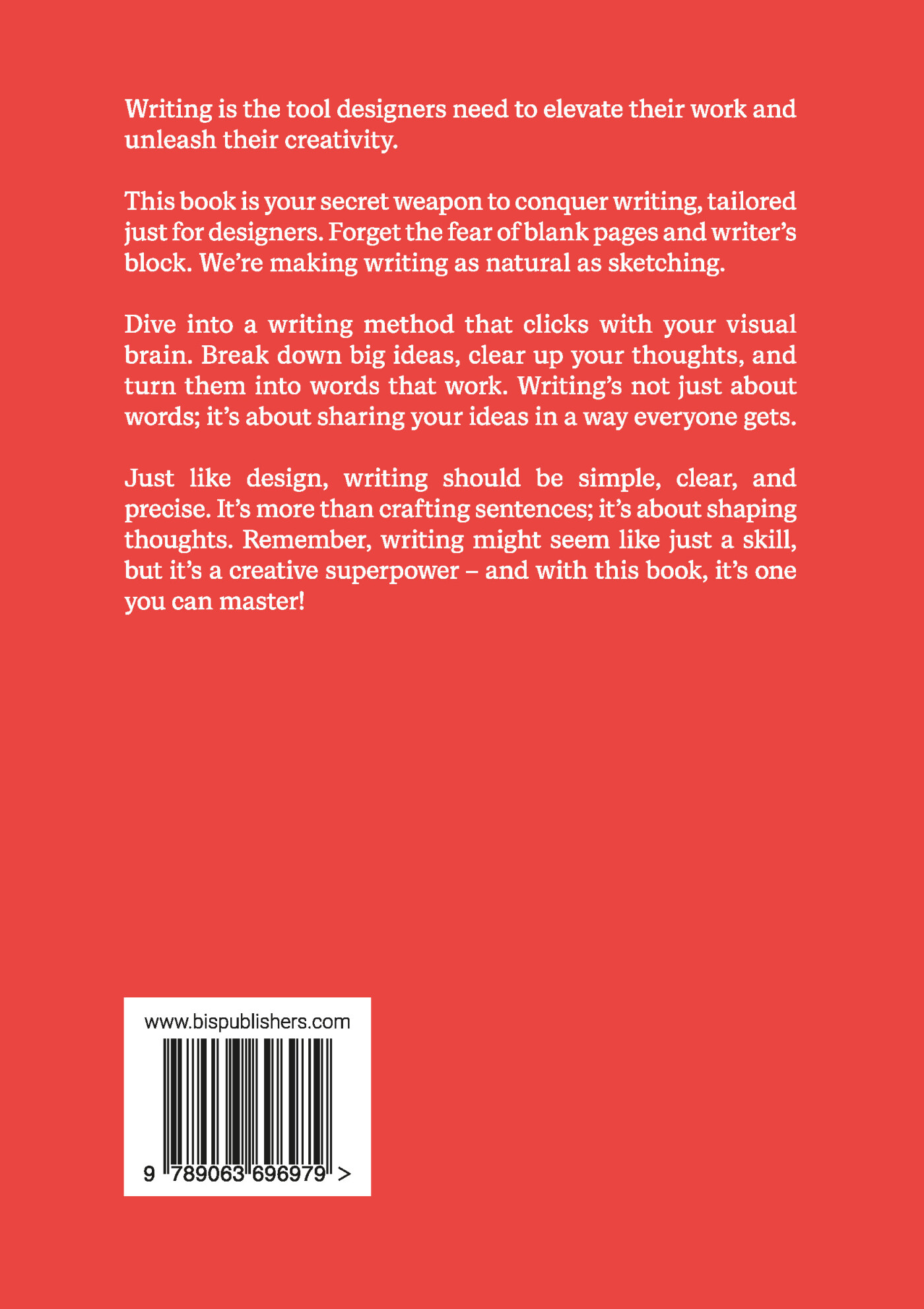 Writing is not magic, it's design achterkant