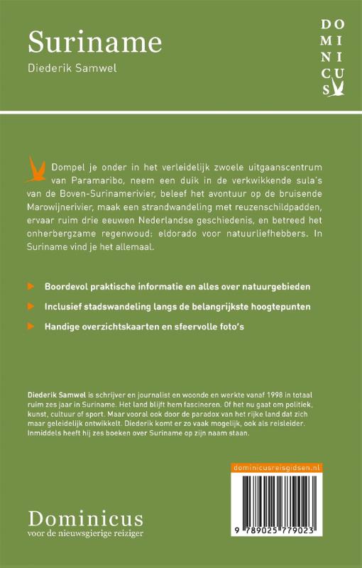 Suriname / Dominicus reisgids achterkant