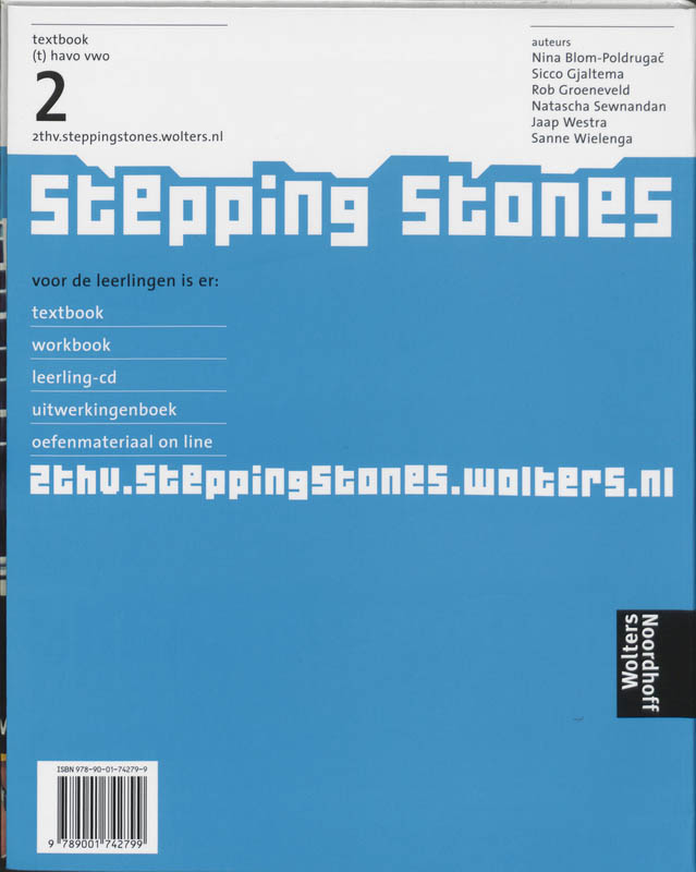 Stepping stones 2 / (t) havo vwo / deel Textbook achterkant