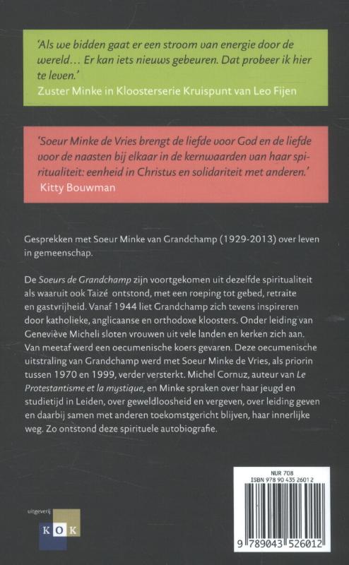 Zuster Minke van Grandchamp achterkant