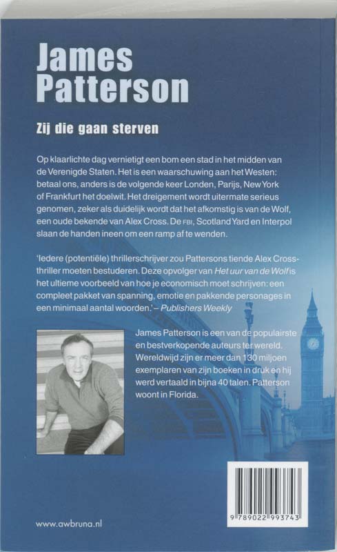 Zij die gaan sterven / Alex Cross / 10 Zij die gaan sterven / Alex Cross / 10 achterkant