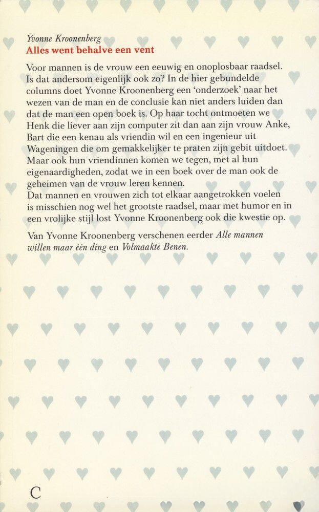 Alles went behalve een vent achterkant