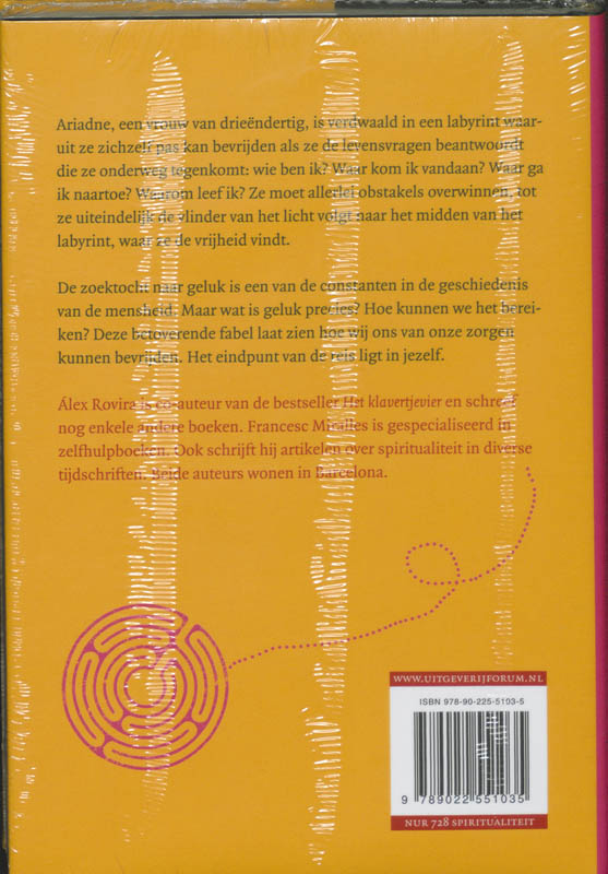 Het labyrint van het geluk Het labyrint van het geluk achterkant