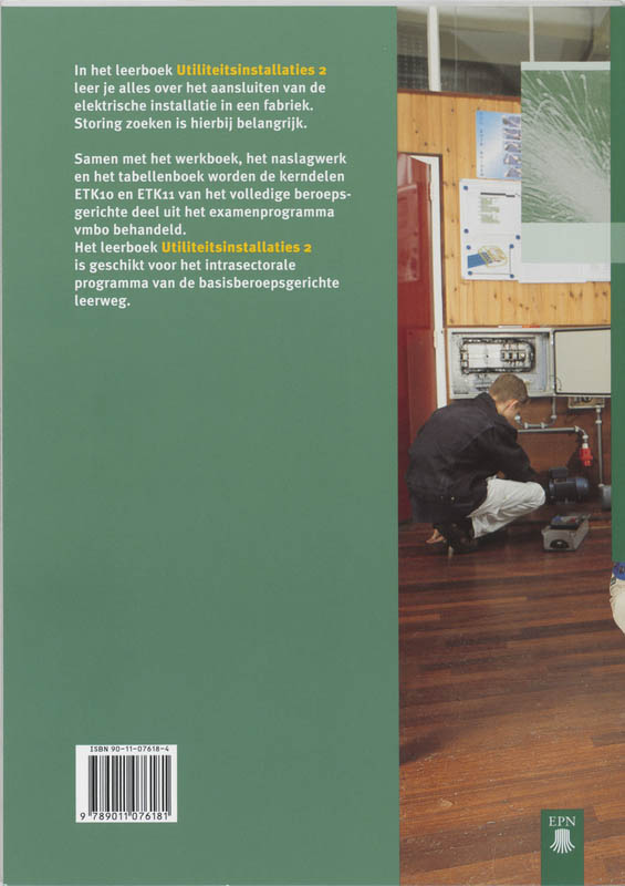 Leerlingenboek 3/4 Vmbo Utiliteitsinstallaties 2 achterkant