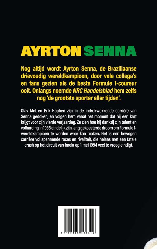 Ayrton Senna Ayrton Senna achterkant