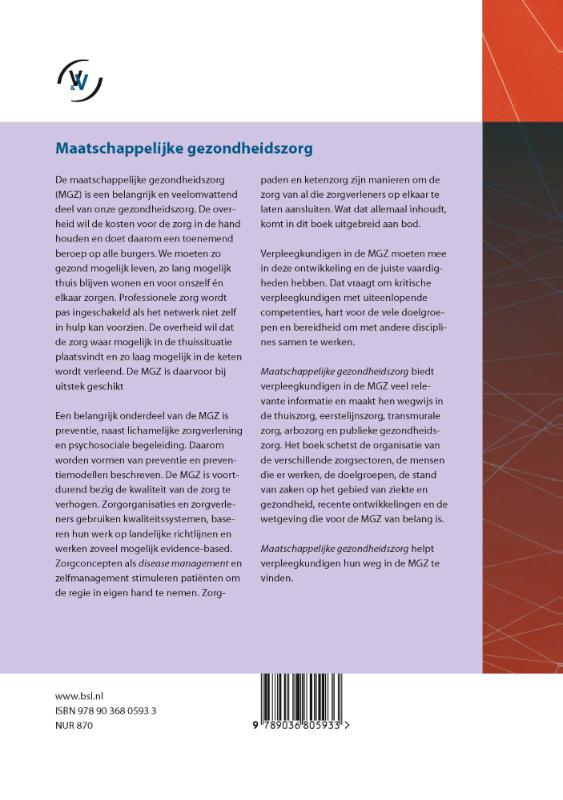 Maatschappelijke gezondheidszorg / Niveau 5 / Basiswerk V&V achterkant