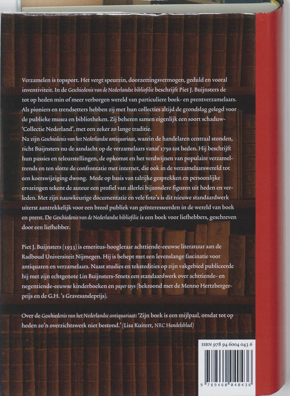 Geschiedenis van de Nederlandse bibliofilie Geschiedenis van de Nederlandse bibliofilie achterkant