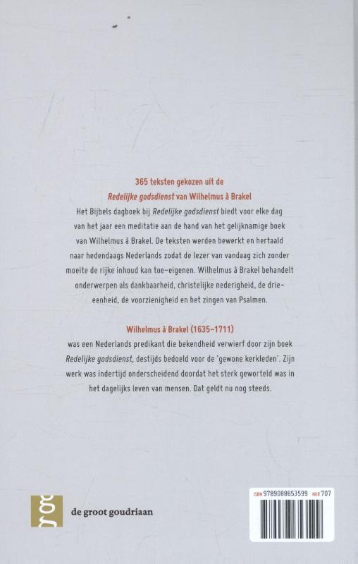 Redelijke godsdienst achterkant