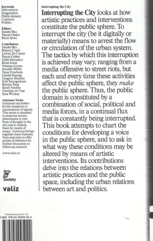 Interrupting the city / Antennae achterkant