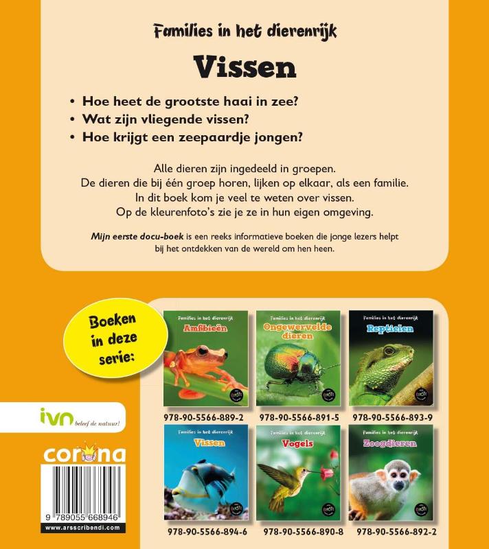 Vissen / Families in het dierenrijk Vissen / Families in het dierenrijk achterkant